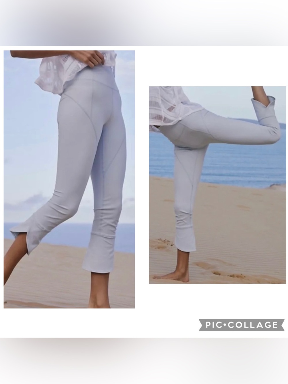 FREE PEOPLE MOVEMENT Women’s Blue MEANT TO BE High Rise Tulip Hem Pants Size M